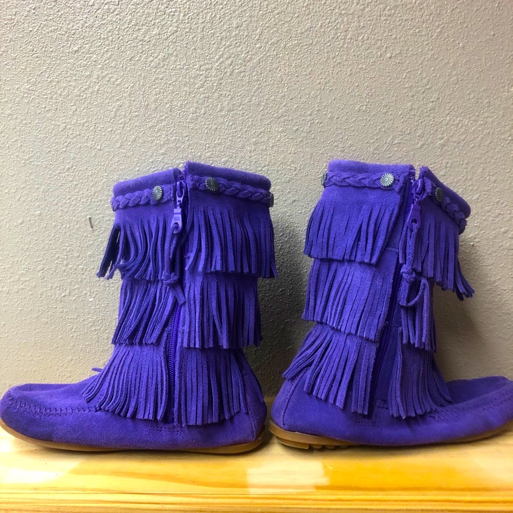 Minnetonka purple boots